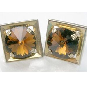 Topaz Rivoli Cuff Links